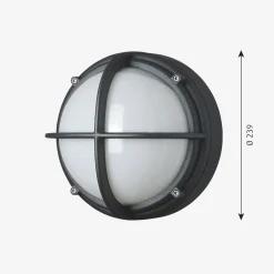 Louis Poulsen Skot utendørs tak / vegg-lampe