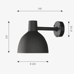 Louis Poulsen Toldbod utendørs vegglampe 22