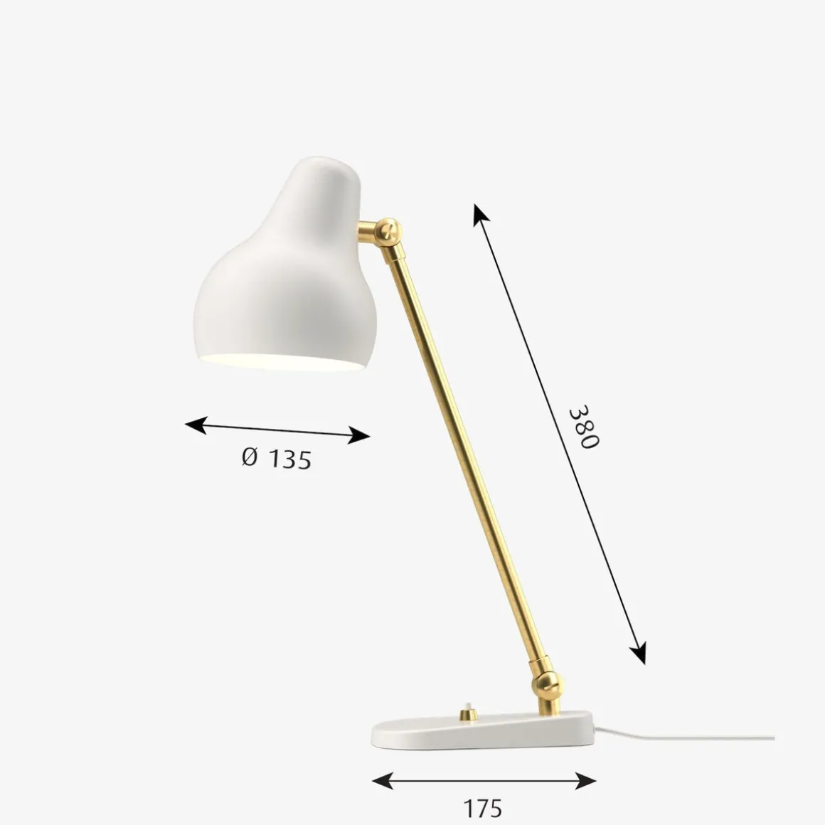 Louis Poulsen VL38 bordlampe