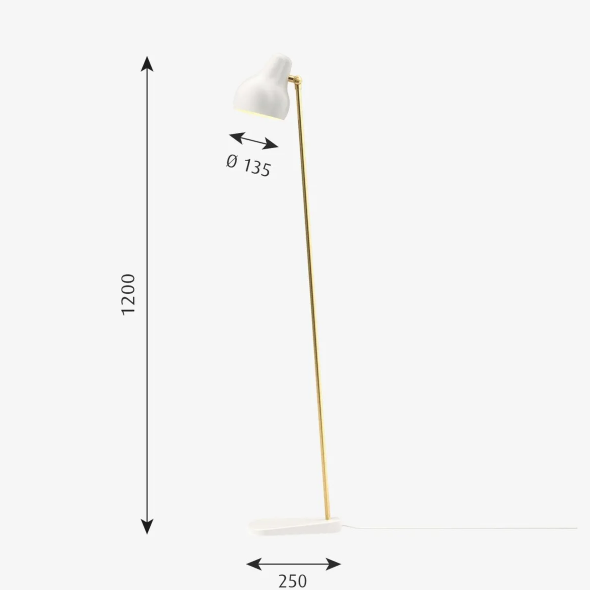 Louis Poulsen VL38 gulvlampe
