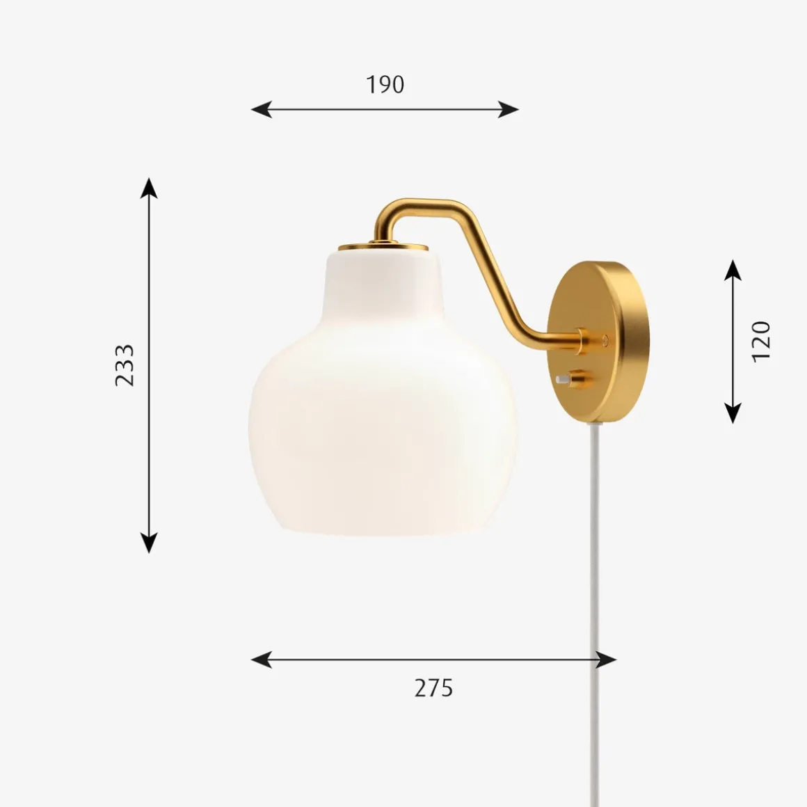 Louis Poulsen VL Ring Crown Vegglampe