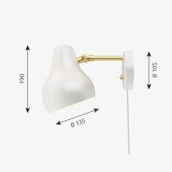 Louis Poulsen VL38 vegglampe