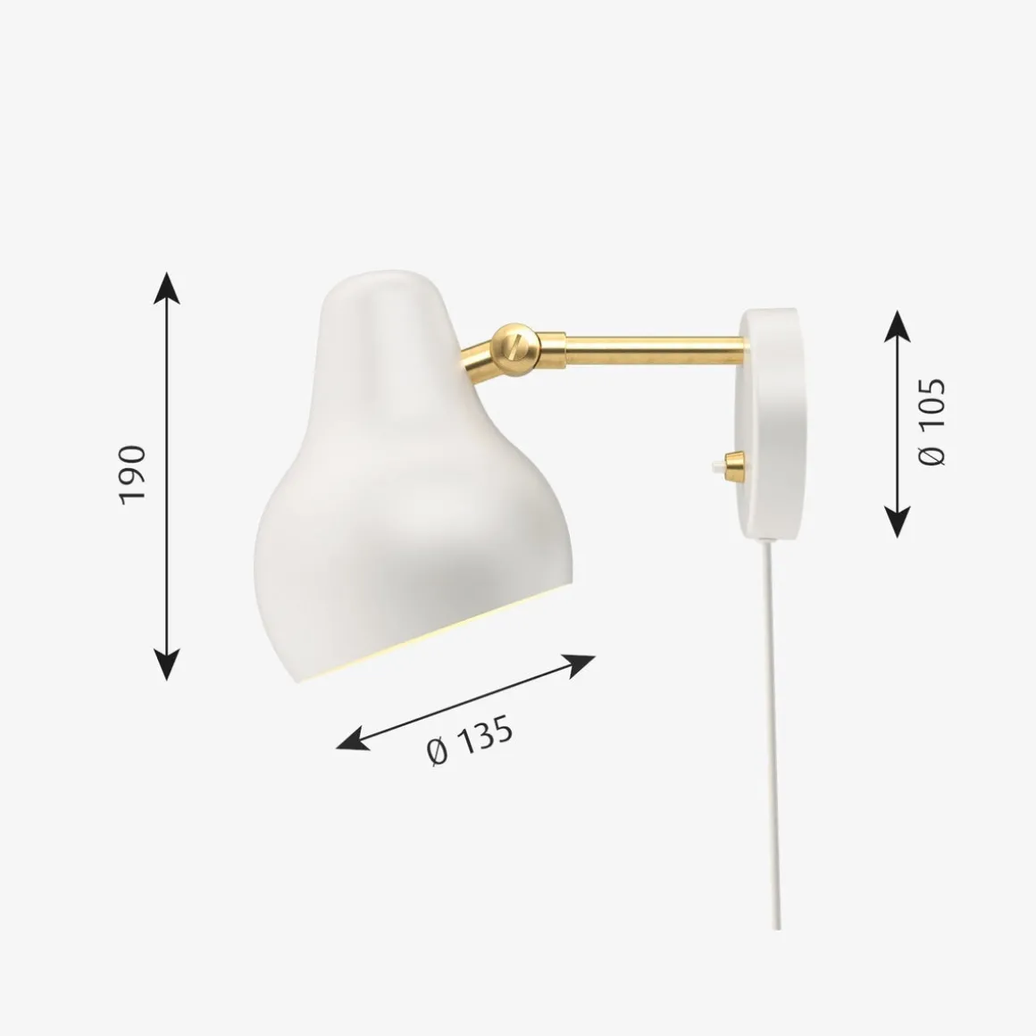 Louis Poulsen VL38 vegglampe