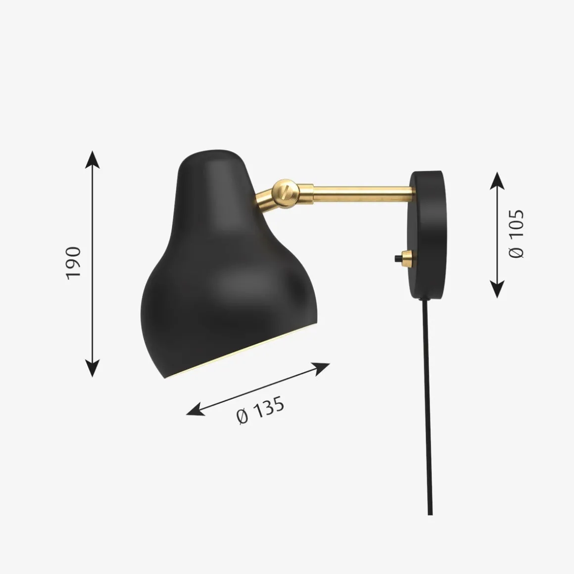 Louis Poulsen VL38 vegglampe