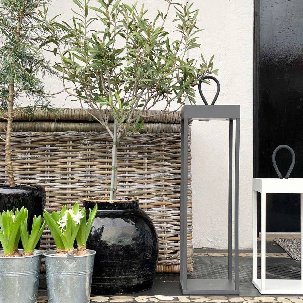 Lucerna lanterne/lykt 30 cm IP65 - Hvit