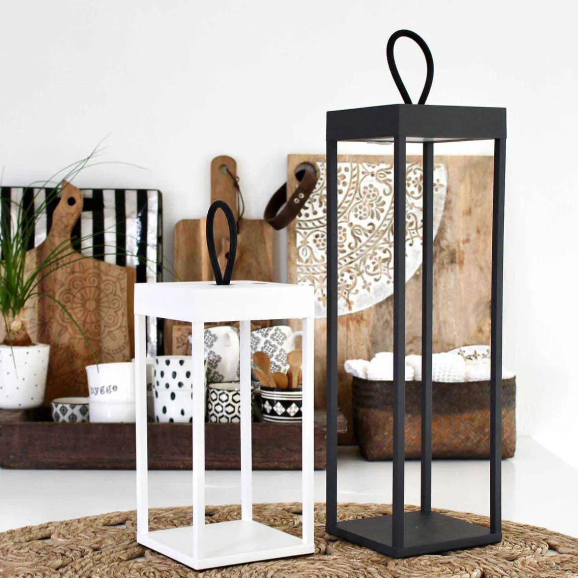 Lucerna lanterne/lykt 30 cm IP65 - Hvit