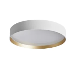 Lucia taklampe 45 cm 24 watt dimbar - Hvit/Gull farget