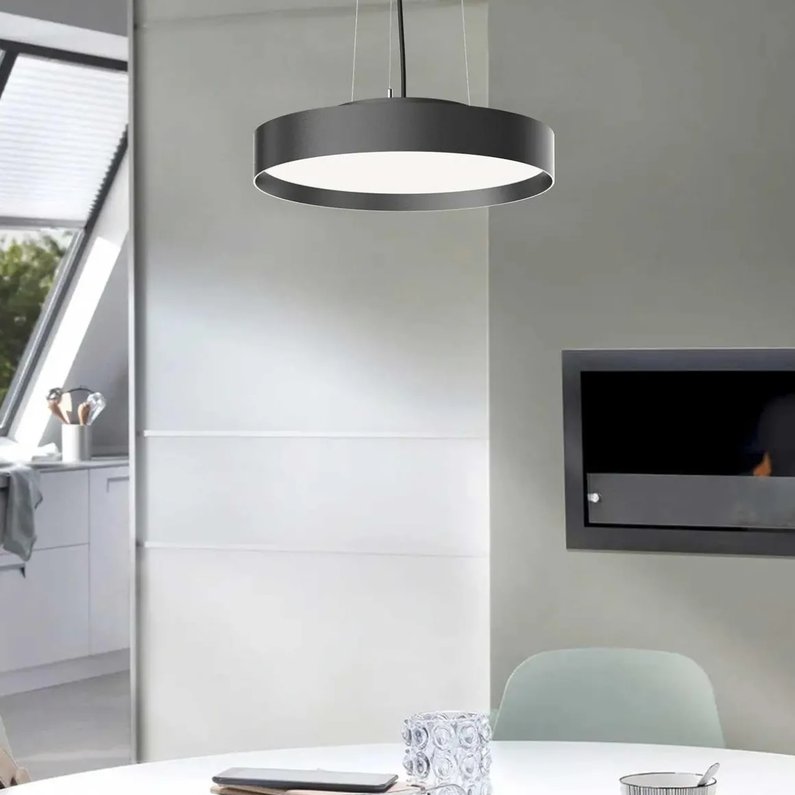 Lucia taklampe 45 cm 24 watt dimbar - Svart