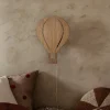 Luftballong vegglampe - eik