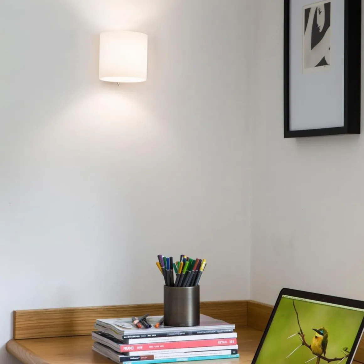 Luga vegglampe - Opal glass