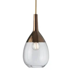 Lute takpendel 14 cm klar/kobber