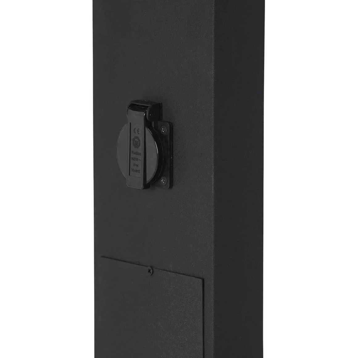 Luton pullert 100 cm m/stikkontakt E27 - Svart