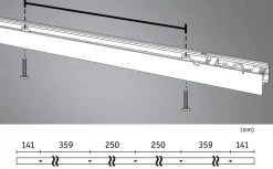 Lyskanal 1,5 meter til Linion kanalsystem 25,5W 3000 Kelvin