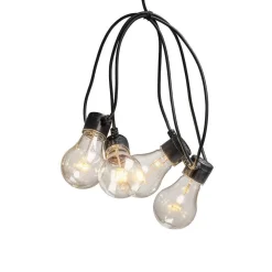 Lysslynge 5 Lys, batteri og timer - Amber