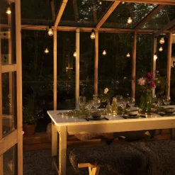 Lysslynge 20 lys nedhengt - Amber