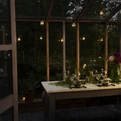 Lysslynge 20 lys nedhengt - Amber