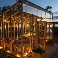 Lysslynge 20 lys nedhengt - Amber