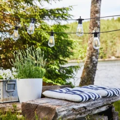 Lysslynge 10 lys stor - Garden 24 - Svart