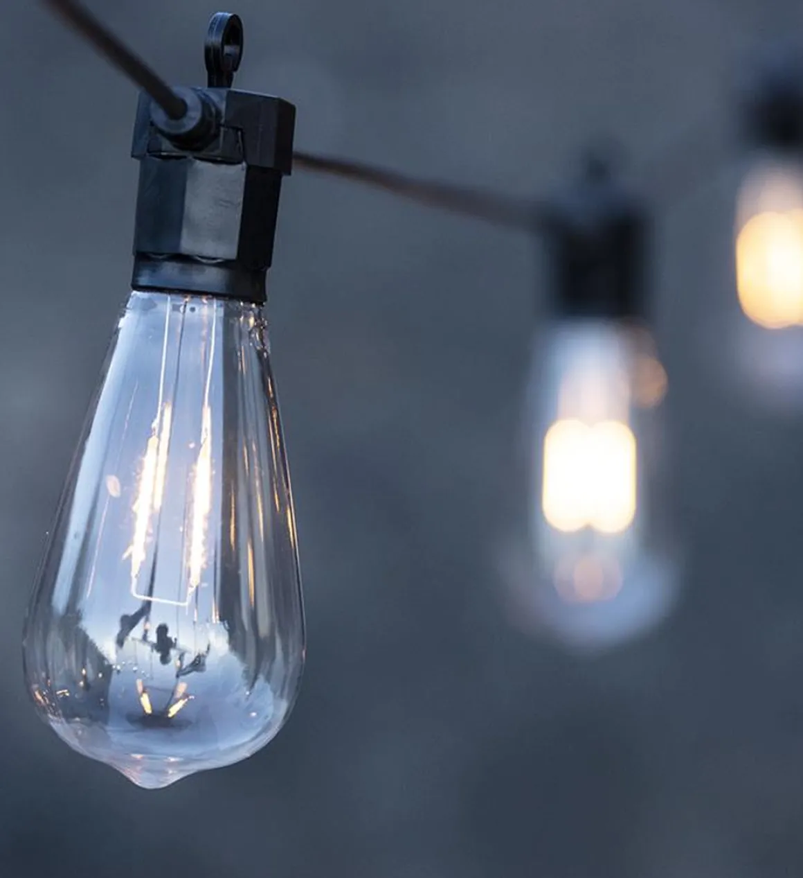 Lysslynge 10 lys stor - Garden 24 - Svart