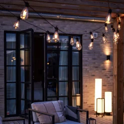 Lysslynge 10 lys stor - Garden 24 - Svart