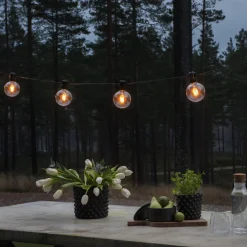 Lysslynge 10 lys utskiftbar - Amber