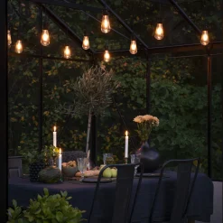 Lysslynge 10 lys utskiftbar nedhengt - Amber