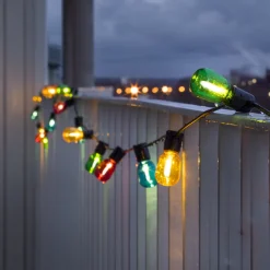 Lysslynge 40 mini lys - Flerfarget