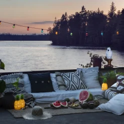 Lysslynge 20 mini lys - Flerfarget