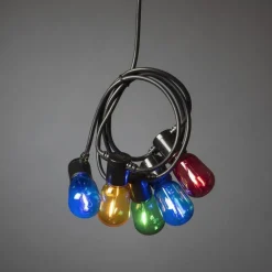 Lysslynge 20 mini lys - Flerfarget