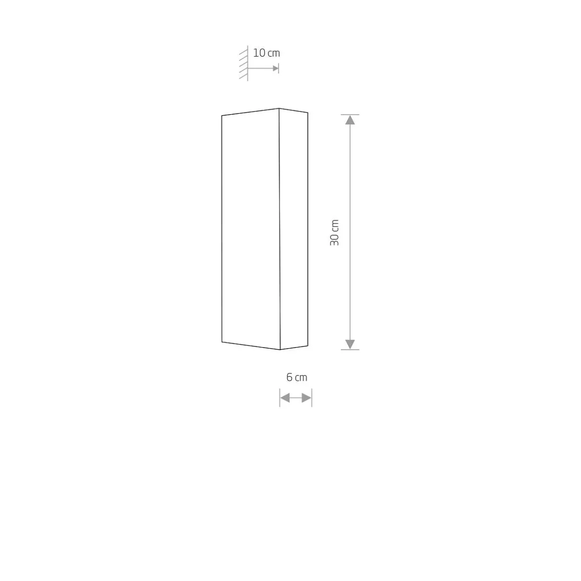 Malmø vegglampe opp/ned lys - Hvit