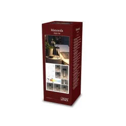 Manorola lanterne bord/gulv 39 cm IP54 oppladbar - Svart