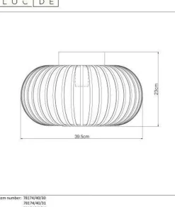 Manuela taklampe 40 cm
