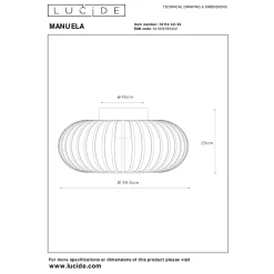 Manuela taklampe 40 cm