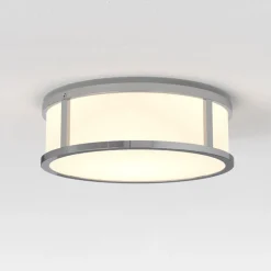 Mashiko 230 runde taklampe IP44 - Polert krom