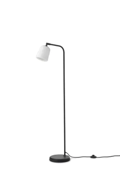 Material Gulvlampe - Hvit Opal Glass