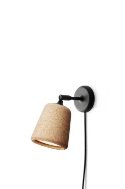 Material Vegglampe - Naturlig Kork
