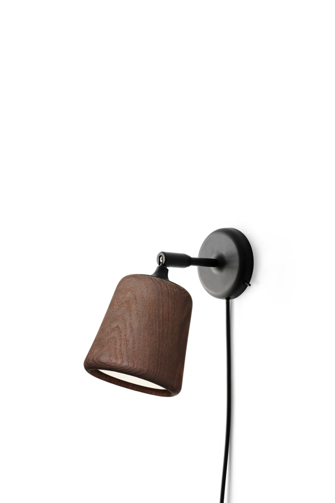 Material Vegglampe - Røkt Eik