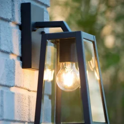 Matsol vegglampe utendørs E27 - Svart