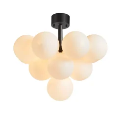 Merlot taklampe - Svart/Hvit - Svart / Hvit