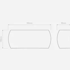 Milo vegglampe - Hvit