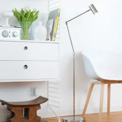 Minipoint gulvlampe Flex - Krom