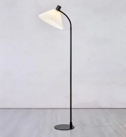 Mira gulvlampe 145 cm - Svart/Offwhite - Svart / Hvit