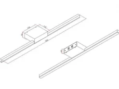 Misty duo 90 LED baderomslampe - Hvit