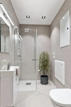 Misty Duo 60 LED baderomslampe, Svart