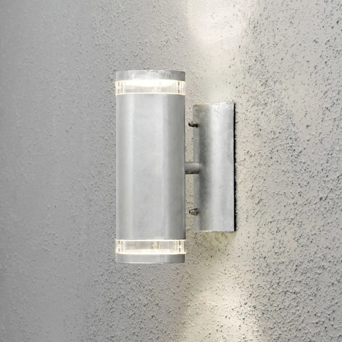 Modena vegglampe I opp/ned - Galvanisert