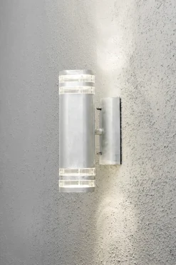 Modena vegglampe II opp/ned - Galvanisert