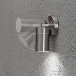 Modena vegglampe ned m/tilt - rustfritt stål