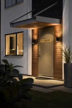 Modena vegglampe opp/ned GU10 Svart