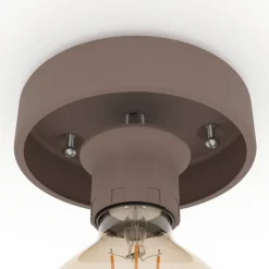 Mogano takplafond 40 cm E27 - Mokka