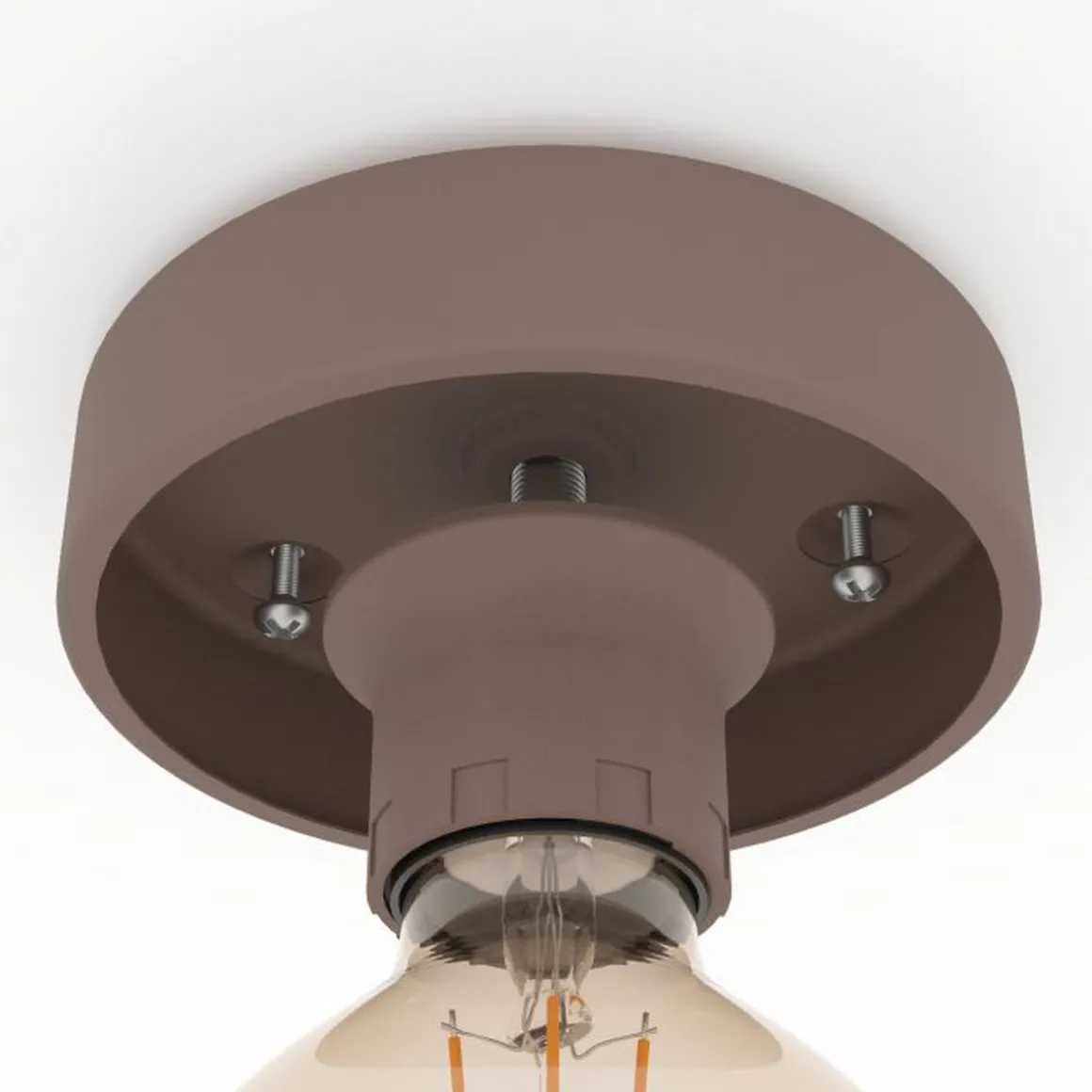 Mogano takplafond 40 cm E27 - Mokka